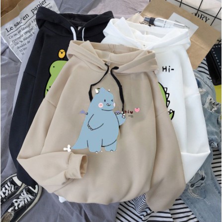 Áo khoác Hoodie chất nỉ KHỦNG LONG BỤNG BỰ Áo Hoodie form rộng tay dài Hot trend _VIETSTAR