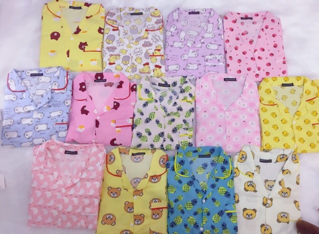 Sét Bộ Pijama Thái Hàng From To Dưới 70kg Về Nhiều Màu Hot