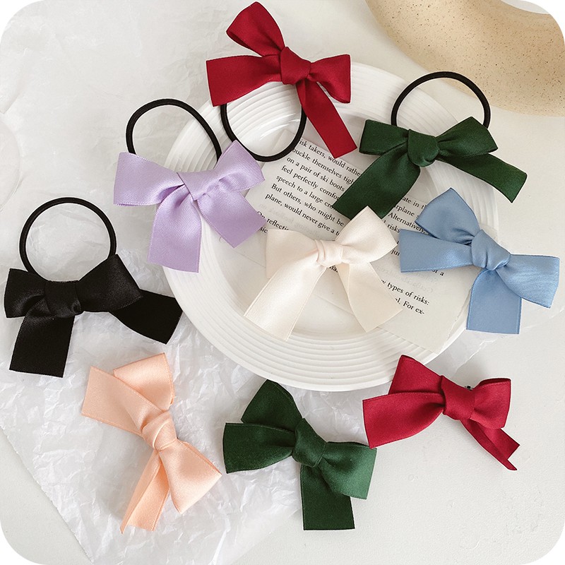 Dây Buộc Tóc Kiểu Nơ Xinh Xắn Cho Nữ