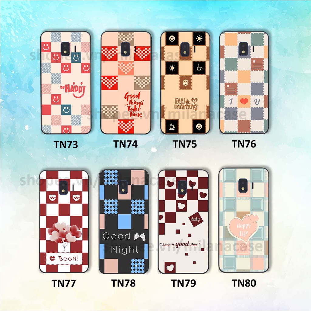 Ốp Samsung J2 Pro / J2 Core caro họa tiết nhiều màu sắc siêu đẹp thời trang cá tính