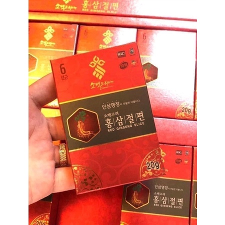 HỒNG SÂM LÁT TẨM MẬT ONG SOBAEK KOREA 200g