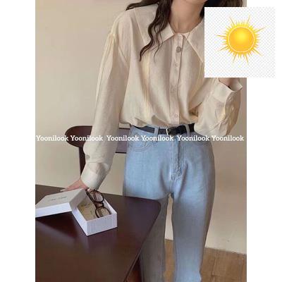 👠 Áo sơ mi lụa cổ pete viền sọc Sm-22055, somi lụa cát 2 ly kép cổ đức 👠