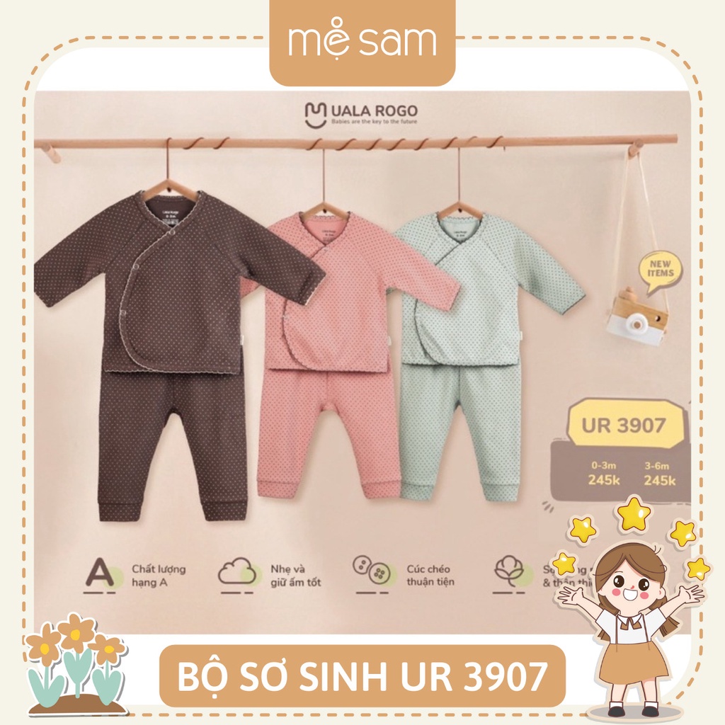 Bộ quần áo sơ sinh ualarogo UR 3907