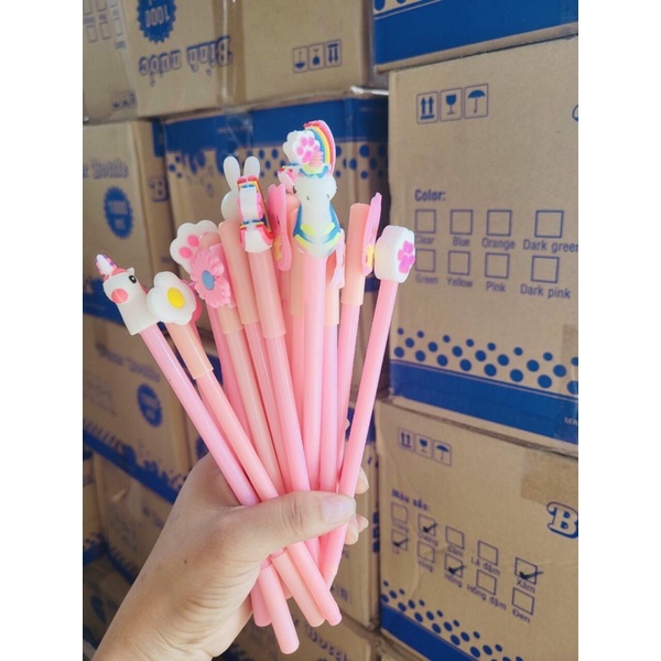 Combo 20 cây bút nuớc hình thú ngộ nghĩnh cho bé(tặng kèm túi Zip)