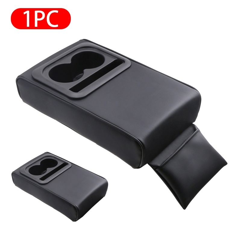 Đệm Tỳ Tay Bằng Kim Loại Đa Chức Năng Kèm Giá Đỡ Cốc Tiện Dụng Cho Xe Hơi