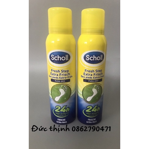 ( Bill Đức ) - Xịt Khử Mùi Hôi Chân Và Giầy Scholl Của Đức - 150ml