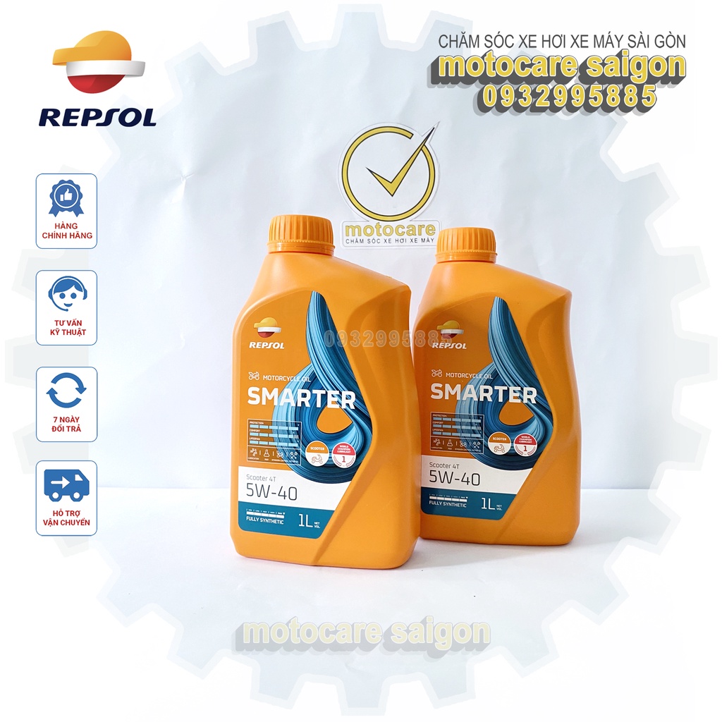Nhớt Repsol Smarter Scooter 4T 5W-40 1L