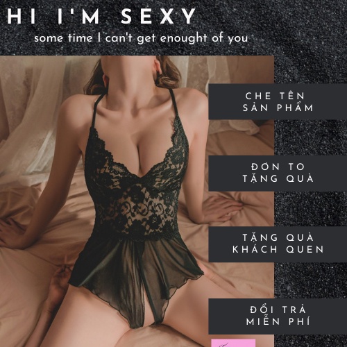 Đồ ngủ lưới Sexy, đồ ngủ bodysuit liền thân cao cấp, hở lưng, sẻ đáy siêu gợi cảm 🚙Freeship extra hóa đơn 50k🚙