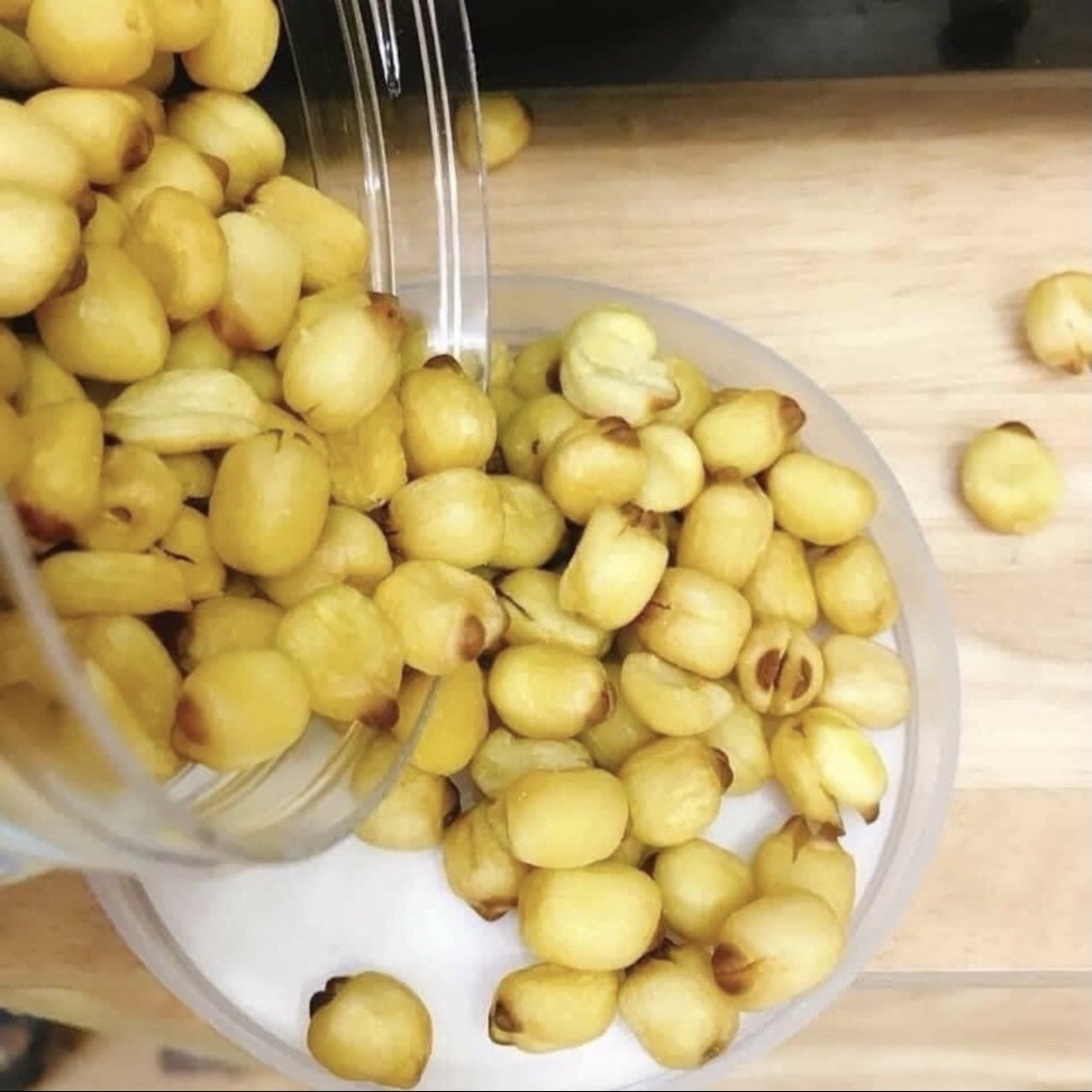 400 gram HẠT SEN SẤY GIÒN loại đặc biệt - thơm ngon nhà Nudufoods