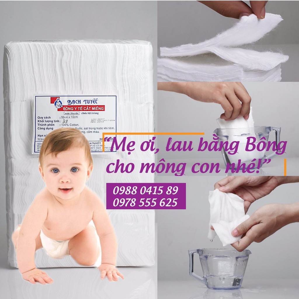 Bông Y Tế dùng cho trẻ sơ sinh