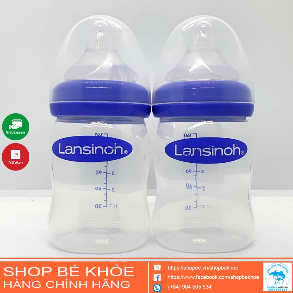 Bình sữa Lansinoh 160ml và 240ml - Hàng chính hãng