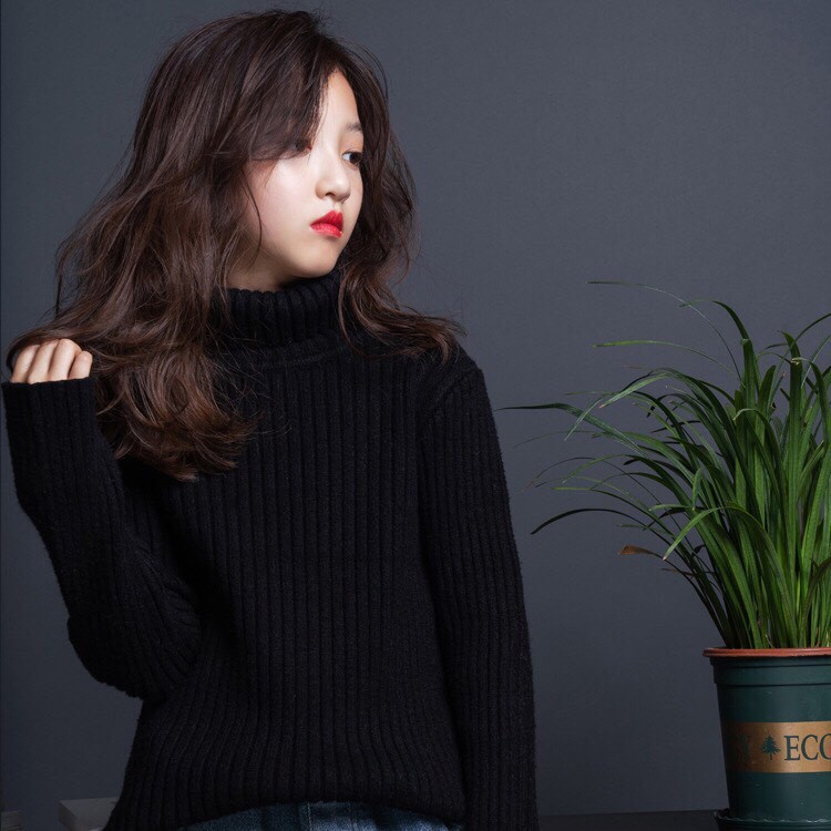 Áo len cổ lọ Hàn Quốc cho bé trai và bé gái 2-8 tuổi, Áo len tăm cao cổ trẻ em mềm mượt