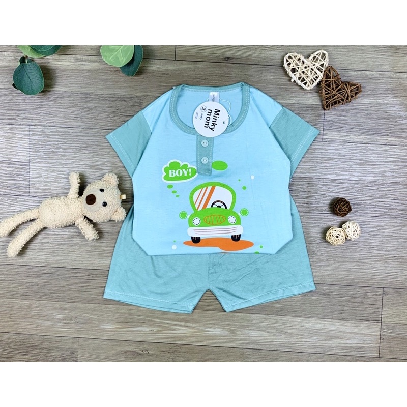 Bộ thun lạnh cộc tay đẹp 6-17kg