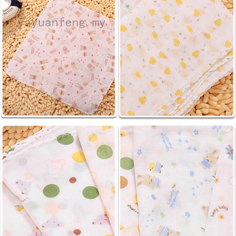 One 1 Khăn Lau Mặt / Tay / Khăn Mặt Vải Cotton Mềm Hình Vuông Cho Bé Sơ Sinh