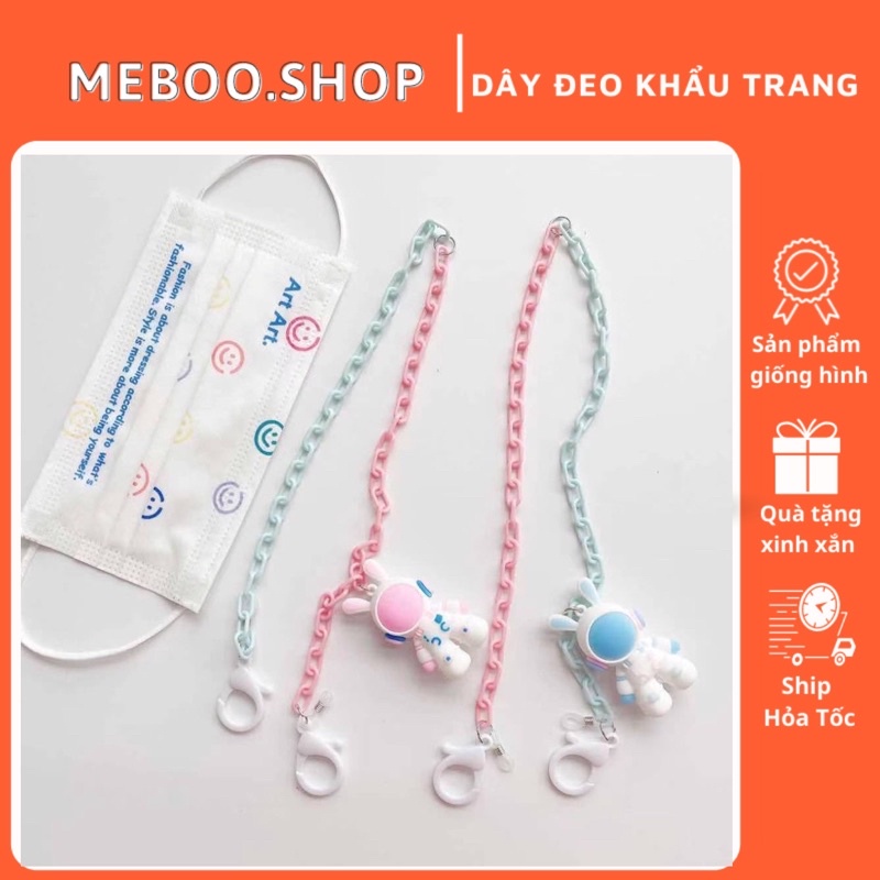 Dây đeo khẩu trang hình phi hành gia 4D silicon