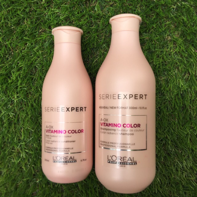 Cặp gội xả L'oreal Vitamino Color dưỡng màu tóc nhuộm 300ml/200ml