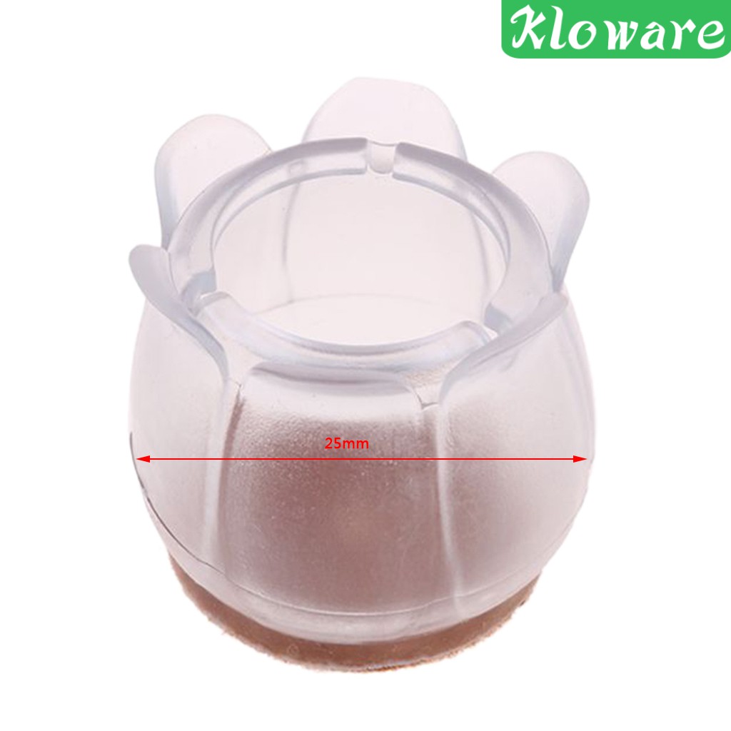 Set 10 Miếng Lót Chân Ghế / Đồ Nội Thất Trong Suốt Tiện Dụng