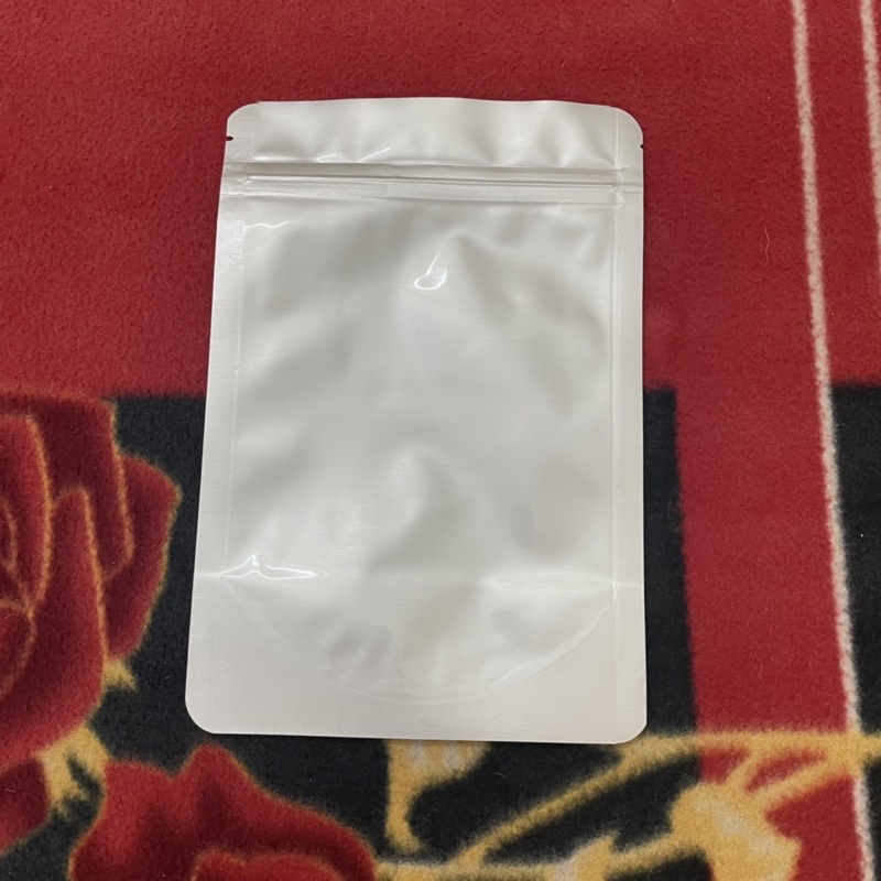 1kg Túi Zipper đáy đứng mặt bạc mặt trong size 12*19