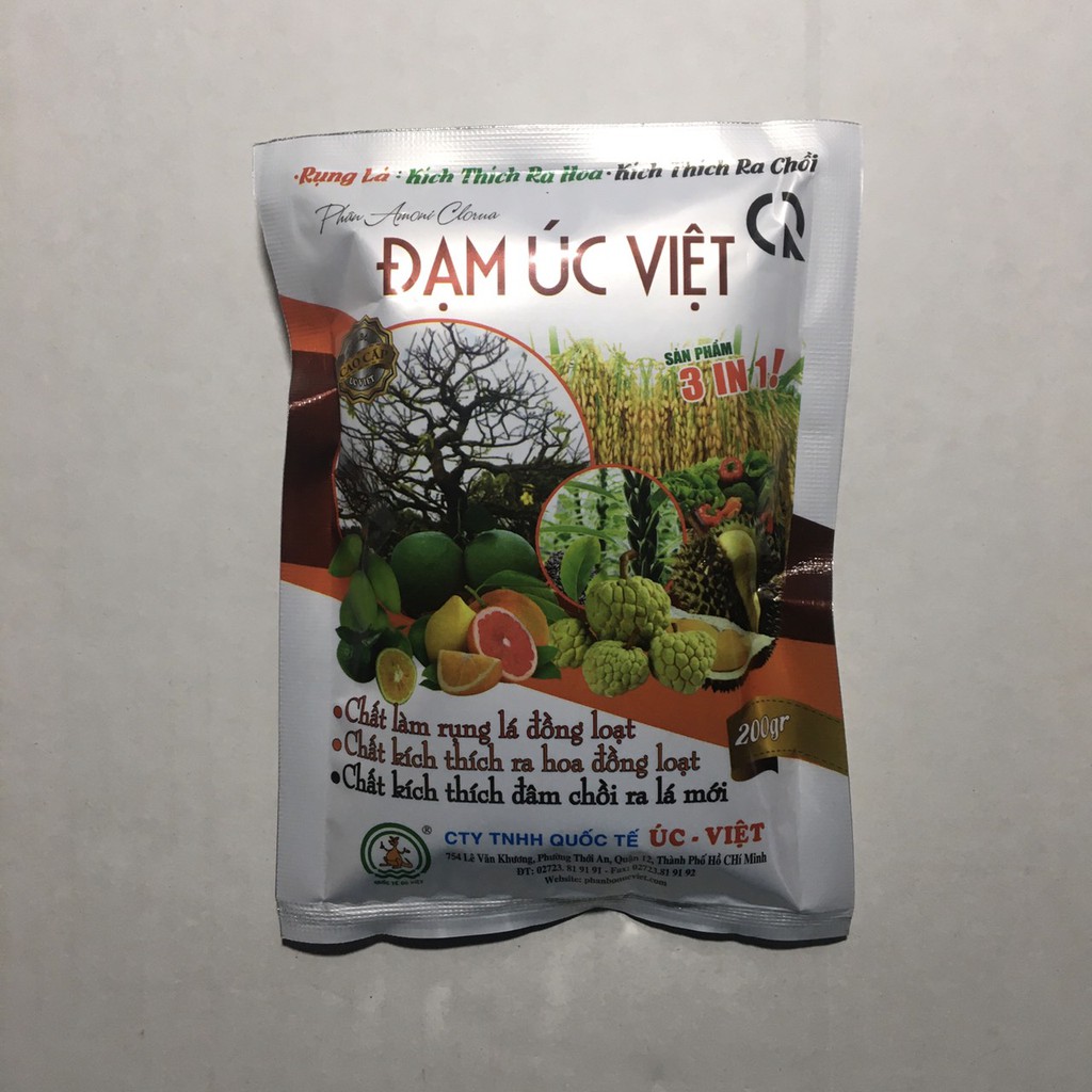 Thuốc xịt rụng lá mai , Gói 200 gram pha 25 lít nước