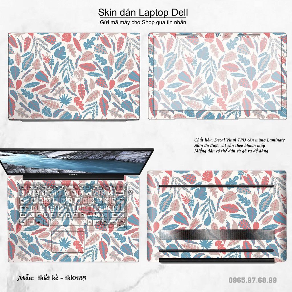 Skin dán Laptop Dell in hình thiết kế nhiều mẫu 5 (inbox mã máy cho Shop)