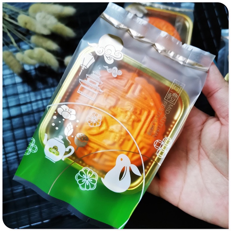 (10c)Túi đựng bánh trung thu con thỏ 100-125g (MS2)(không kèm khay)