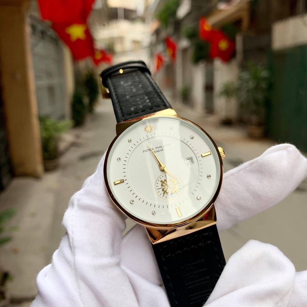 Đồng hồ Nam Patek Philippe dây da mềm, kính chống xước, bảo hành 12 tháng - Patek Philip MTP-STORE MTP-STORE | BigBuy360 - bigbuy360.vn