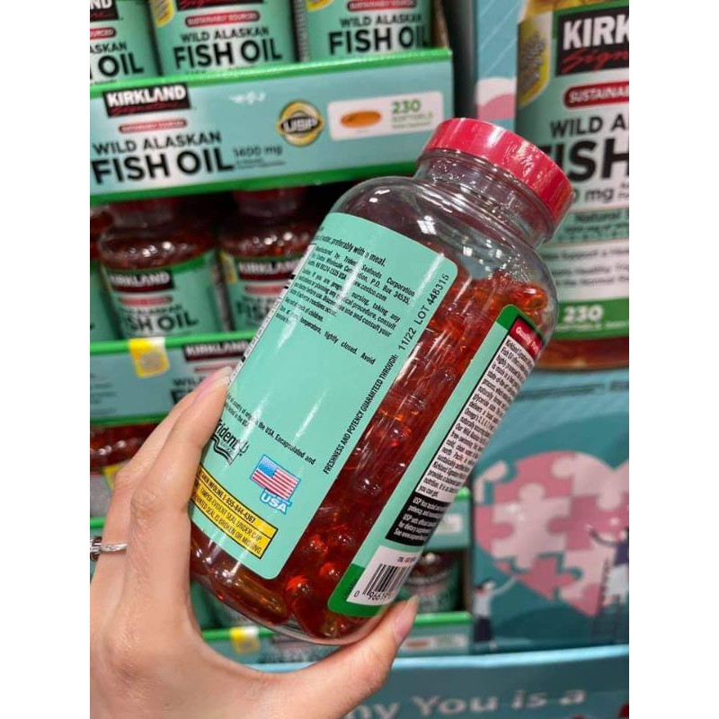 [ DATE 11.2022] VIÊN UỐNG DẦU CÁ KIRKLAND SINGATURE WILD ALASKAN FISH OIL 1400MG | BigBuy360 - bigbuy360.vn