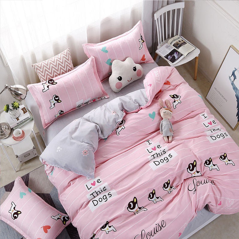 Hoạt Hình Bộ Chăn Ga Và Vỏ Gối Hello Kitty Xinh Xắn