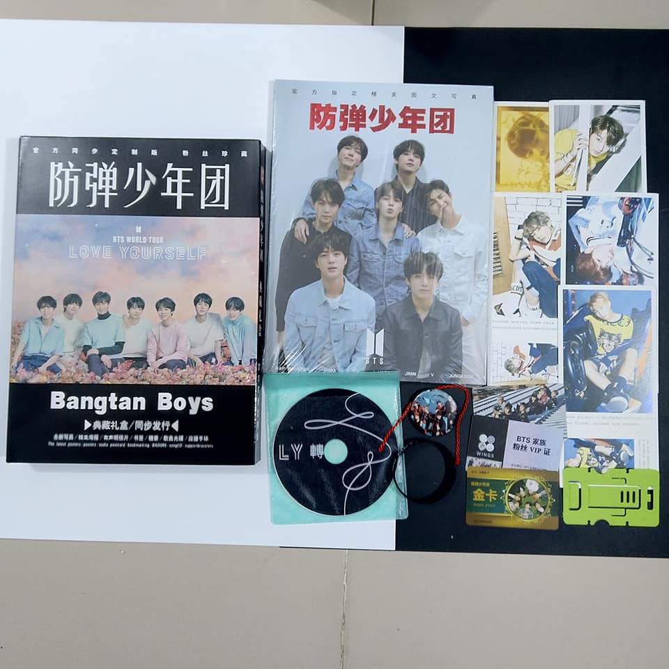 Box combo photo album kèm hộp to đựng goods BTS Love yourself: Tear