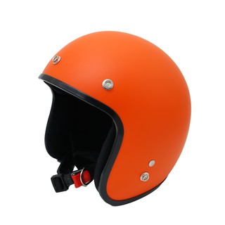Nón Bảo Hiểm 3/4 Màu Cam Nhám