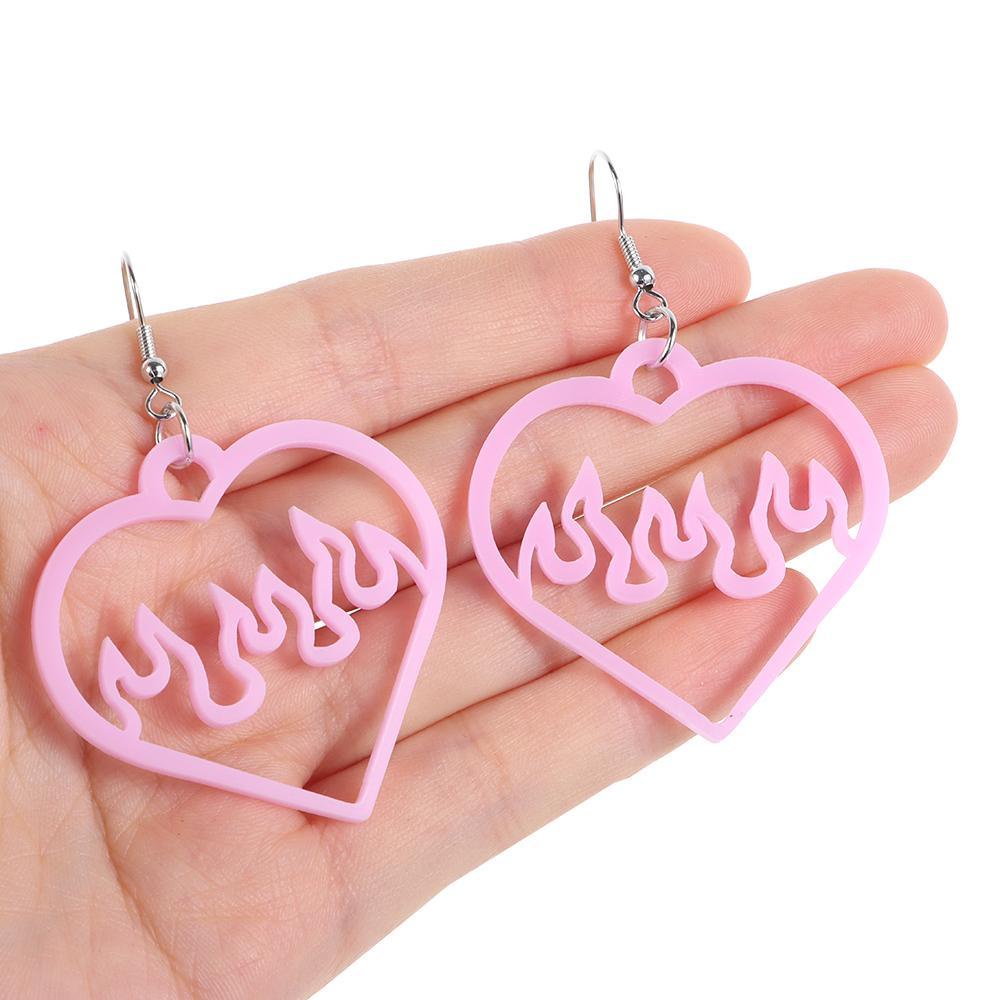 Bông Tai Acrylic Thiết Kế Hình Học Độc Đáo Thời Trang Cho Nữ