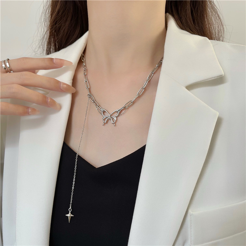 Dây Chuyền Mặt Bướm Phong Cách Hàn Quốc