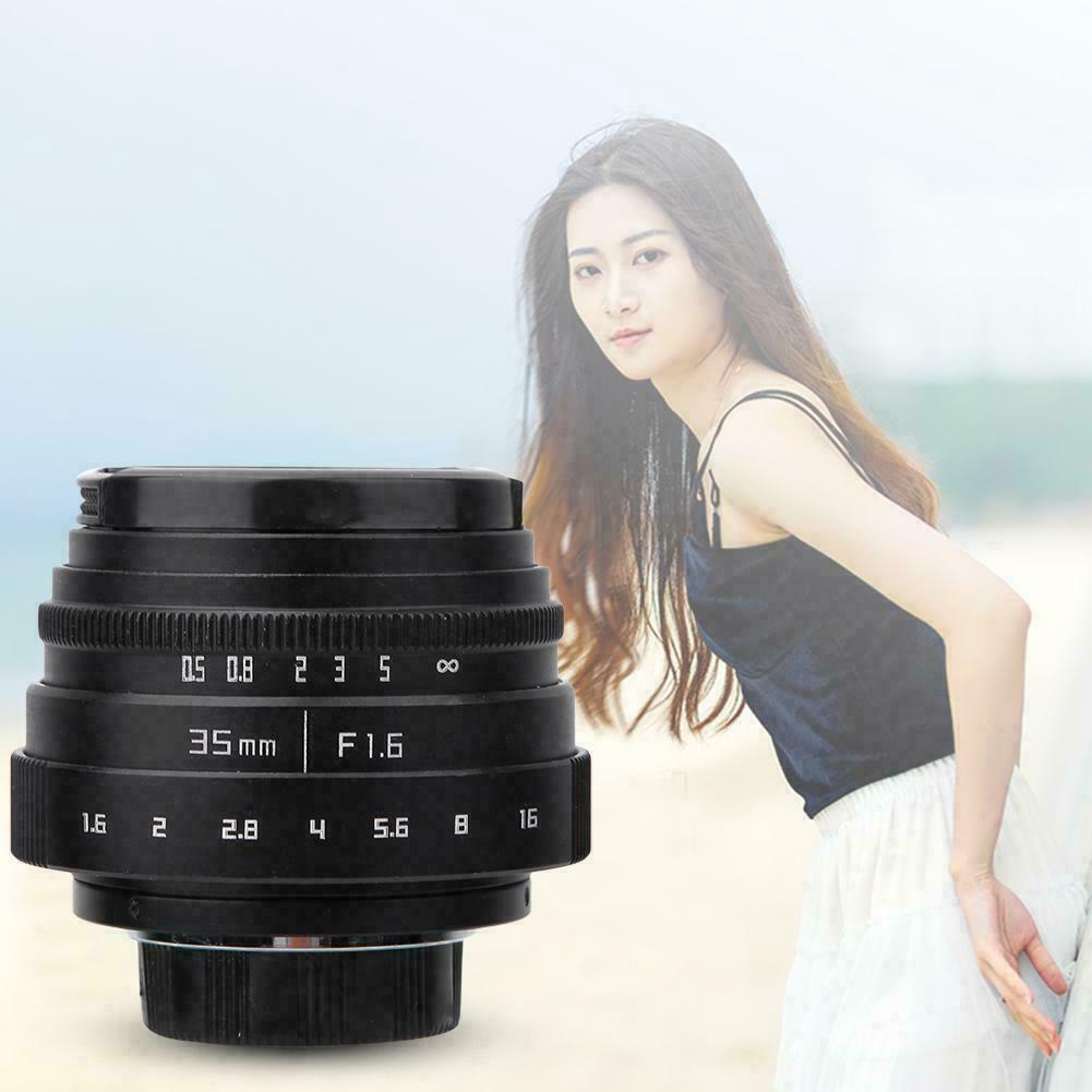 Ống Kính Máy Ảnh Fujian Cctv 35mm F1. 6 C Cho Sony / Canon / Nikon / Fuji / Fuji