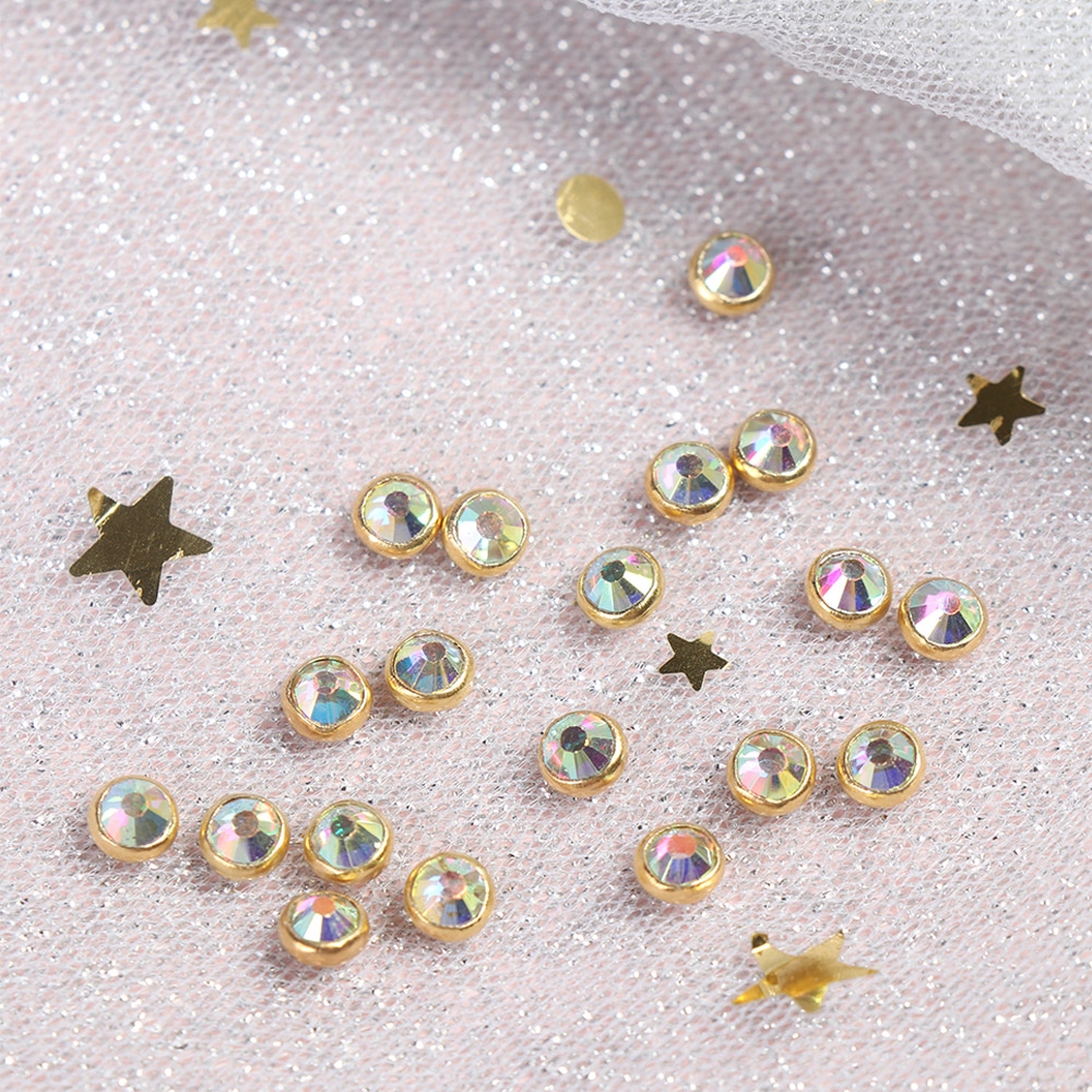 Set 20/40 Nút Áo 2 Màu 4mm Làm Đồ Thủ Công Cho Búp Bê