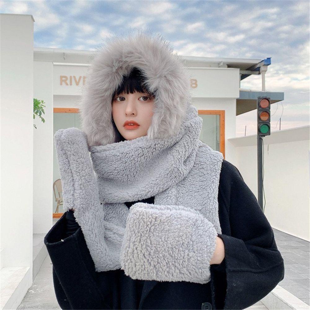 Mũ Len Trùm Đầu Giữ Ấm Mùa Đông MIHAN1