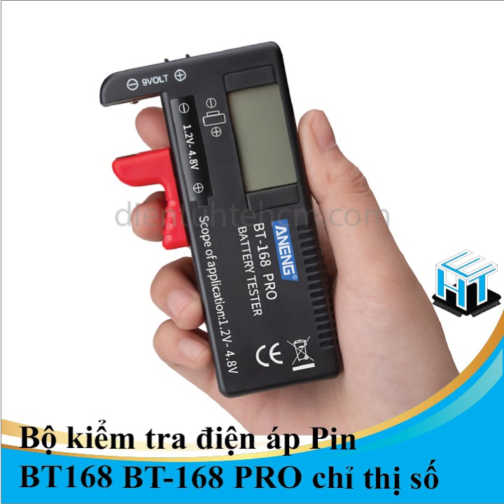 Bộ kiểm tra điện áp Pin BT168 BT-168 PRO chỉ thị số