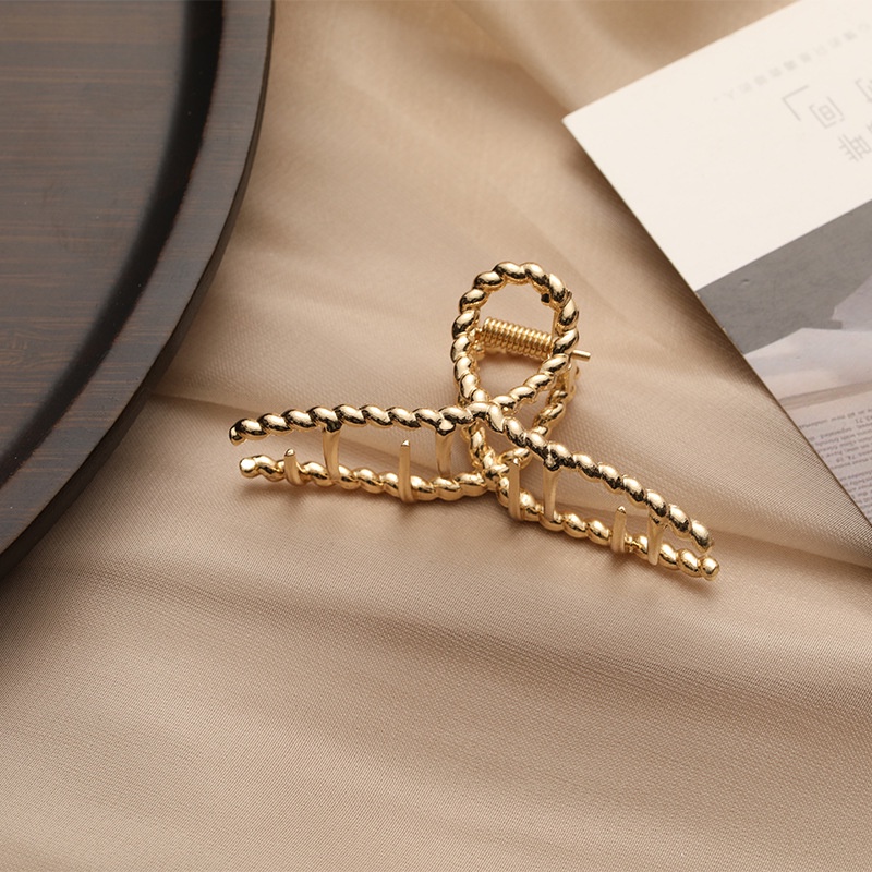 Kẹp Tóc Kim Loại Thiết Kế Hình Học Thời Trang Cho Nữ