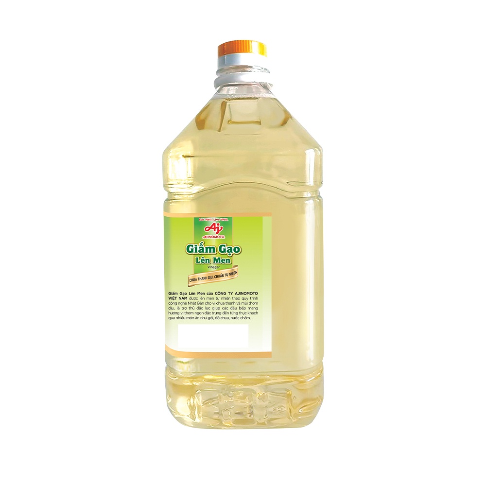 Chai giấm gạo lên men LISA Ajinomoto (4.9L/Chai)