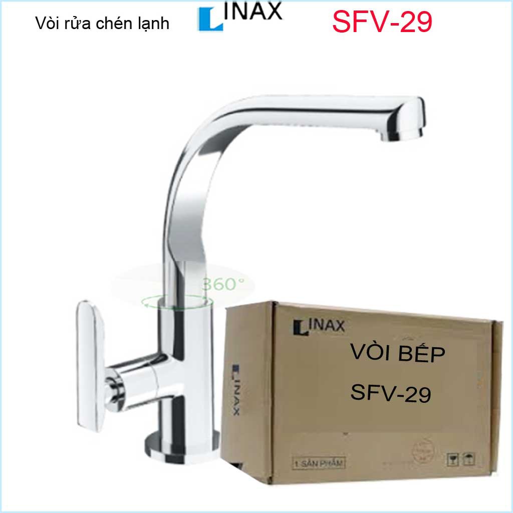 Vòi bếp lạnh , vòi rửa chén lạnh, vòi chậu chén bát Inax chính hãng Inax Nhật Bản SFV-29