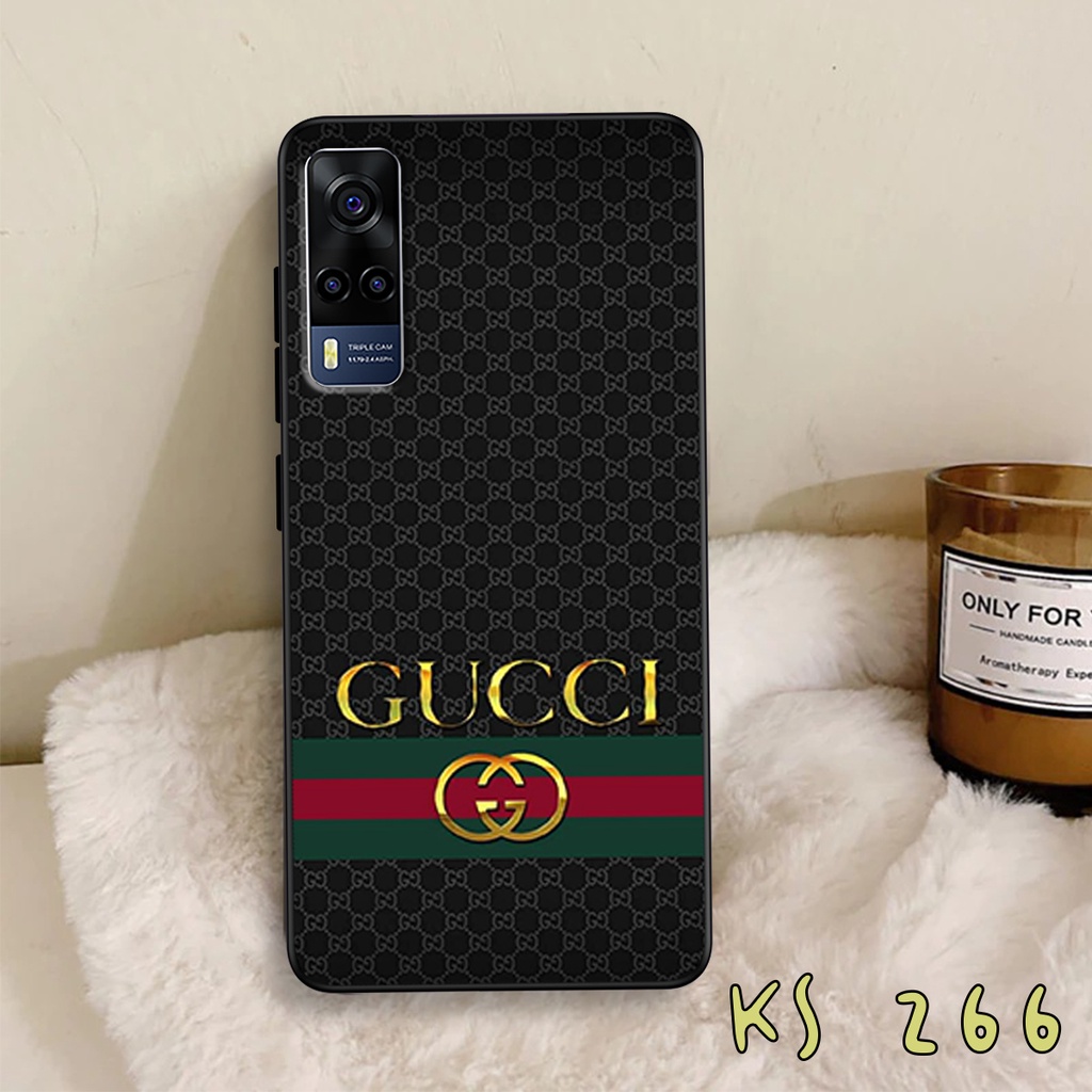 Ốp lưng Vivo Y72 5G - Y51 2020 - Y53s - Ốp lưng vivo in hình GÜÇÇÏ - lưng nhám viền TPU cao cấp