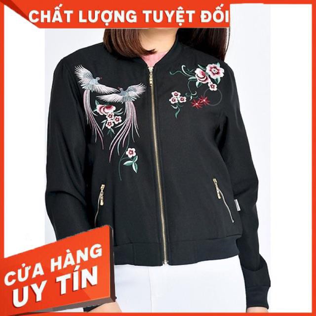 Áo bomber thêu