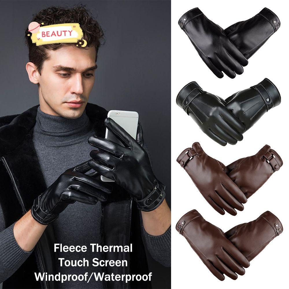 Găng Tay Da Chống Thấm Nước Giữ Ấm