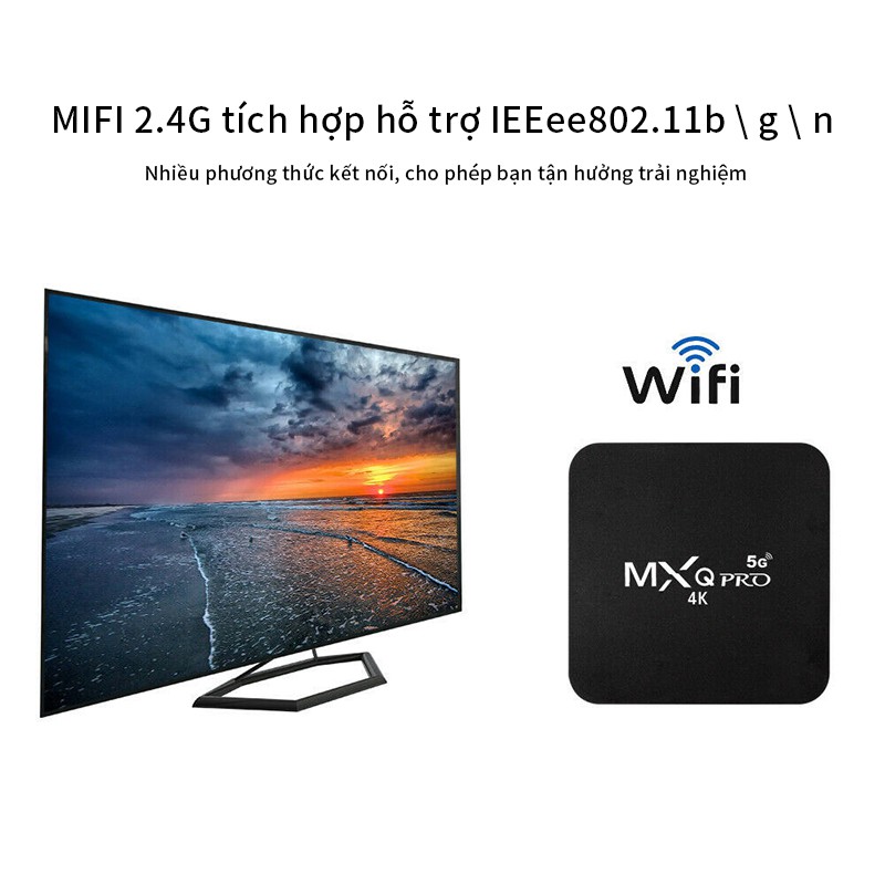 Thiết bị chuyển đổi TV thường thành SMART TIVI BOX MXQ PRO 5G TV ANDROID BOX 4K 8G + 64G RAM