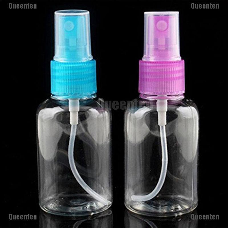 [Hàng mới về] Chai xịt rỗng 50ml chiết nước hoa bằng nhựa trong suốt mang theo đi du lịch