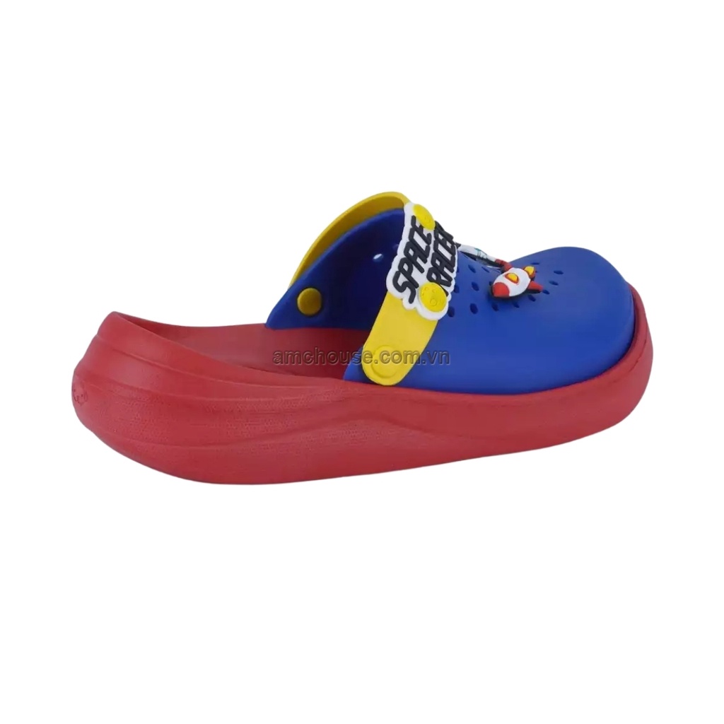 Sục nhựa đúc bít mũi mềm Thái Lan bé trai MONOBO - Moniga DN01 Kids - Space Racer