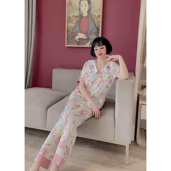 Pijama satin tổng hợp nhiều mẫu