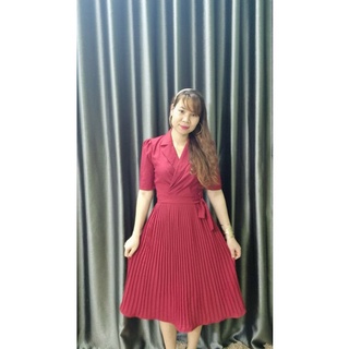 Đầm cổ vest siêu sang
