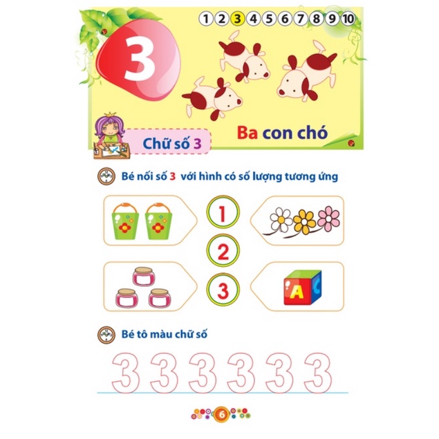Sách - Vở bé làm quen với Chữ số ( Dành cho bé từ 5-6 tuổi )