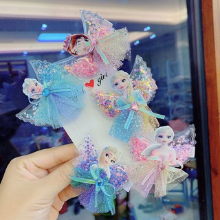 Kẹp tóc công chúa elsa cho bé yêu