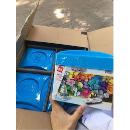 Bộ xếp hình 460 chi tiết với các chi tiết to dễ lắp cho bé